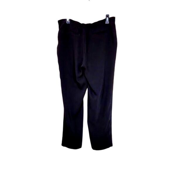 Lauren Ralph Lauren Pull On Pants Size 10 Black Pockets Straight Leg Casual - Picture 2 of 9